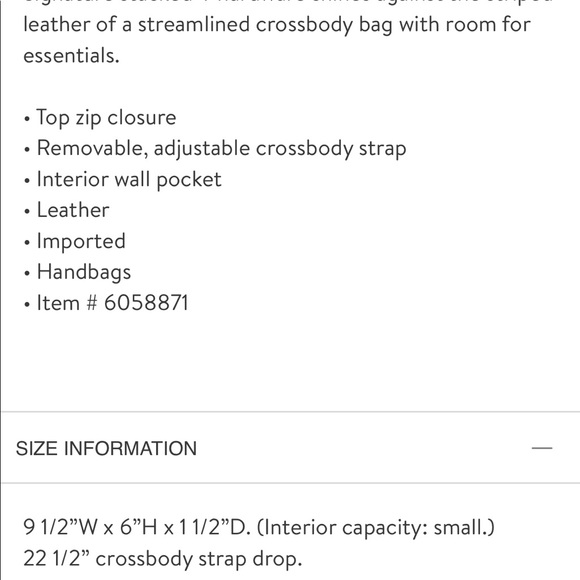 COPY - EUC Tory Burch Carson Striped Leather Crossbody - Picture 10 of 10